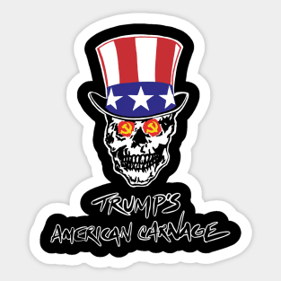 Trump's American Carnage Sticker